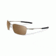 Oakley Titanium Square Wire Mens Sunglasses, Titanium Frame, Titanium Iridium Polarzied Lens OO6016-01