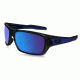 Oakley Turbine Sunglasses - Men's, Black Ink Frame, Sapphire Iridium 63 mm Lenses, OO9263-05