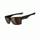 Oakley TwoFace Mens Sunglasses Polished Black Frame, Dark Bronze Lens OO9189-03