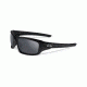 Oakley Valve Mens Sunglasses Polished Black Frame, Black Iridium Lens OO9236-01