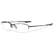 Oakley Wingback Single Vision Prescription Eyeglasses, Polished Black Frame, OX5089-0153SV