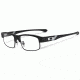 Oakley Yarddog II Mens Eyeglasses, Satin Black Dark Grey Frame, 55mm OX1093-0155