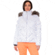Obermeyer Bombshell Jacket - Women's, 2 US, Short, White Satin, 11137-22038-2P