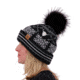 Obermeyer Dallas Knit Pom Hat - Womens, Black, 18049-BLACK-WOMEN