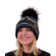 Obermeyer Dallas Knit Pom Hat - Womens, Black, 18049-BLACK-WOMEN