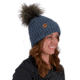 Obermeyer Denver FF Pom Beanie - Womens, Blue Ash, One Size, 18057-21168-ONE SIZE