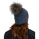 Obermeyer Denver FF Pom Beanie - Womens, Blue Ash, One Size, 18057-21168-ONE SIZE