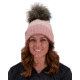 Obermeyer Denver FF Pom Beanie - Womens, Pink Sand, One Size, 18057-21050-ONE SIZE
