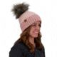 Obermeyer Denver FF Pom Beanie - Womens, Pink Sand, One Size, 18057-21050-ONE SIZE