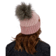 Obermeyer Denver FF Pom Beanie - Womens, Pink Sand, One Size, 18057-21050-ONE SIZE