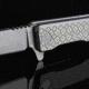 Ocaso Knives Engraved Solstice Folding Knife, 3.5in, CPM S35VN, Clover Pattern/Titanium Handle, Grey, 10ECS