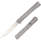 Ocaso Knives Engraved Solstice Folding Knife, 3.5in, CPM S35VN, Vine/Titanium Pattern Handle, Grey, 10EVS