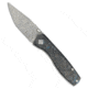 Ocaso Ocaso Delos Tanto Frame Lock Knife Dark Matter CF/Blue Ti 3" Damascus, Black/Blue, Damascus, adult, BHQ-217121