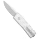 Ocaso Ocaso Lucent Mini CA Legal OTF Automatic Knife Aluminum 1.9" Satin 18LMS, Gray, Bohler M390, adult, BHQ-212746