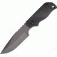 Ocean Master Tactical Fixed Blade Fixed Blade Knife, Black PE Blade, Black handle OMLT200A