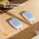 Ocoopa UT4 Young Plus Hand Warmer Rechargeable, Blue on White, UT3056-BU-WH-Plus