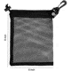 Odin's Innovations Mesh Drawstring Bag w/ Clip, Black, 1409990