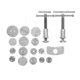 OEM TOOLS Disc Caliper Set 18-Piece 27113