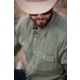 Off The Grid Surplus Earl Denim Shirt - Dusty Olive, OMWL325001DV03