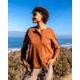 Outerknown Saltwater Slub Henley - Women's, Final Sale, Copper, Large, 2212004-CUU-XX-L