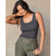 Outerknown Sojourn Ribbed Tank - Women's, Washed Black, Large, 2220021-WCK-XX-L
