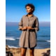 Ok Womens The Poplin Weekend Shirt Dress, 2110182-KBL-XX-S