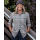 Outerknown Blanket Shirt - Women's, Final Sale, Island Leaf Campfire Plaid, Small, 2310086-ICF-XX-S