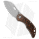 Olamic Cutlery Busker Largo Folding Knife, 2.50in, CPM MagnaCut, Sheepsfoot Blade, Titanium Black/Brown/Gray Handle, Steel/Black/Brown/Gray, 5.875in, BHQ-189603