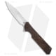 Olamic Cutlery Rainmaker Dagger Folding Knife, 4.125in, Bohler M390 Stainless Steel, Dagger Blade, Titanium Bronze Handle, Hand-Carved, Steel/Bronze, 9.625in, BHQ-176723