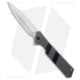 Olamic Cutlery Rainmaker Dagger Folding Knife, 4.125in, Bohler M390 Stainless Steel, Dagger Blade, Titanium Gray/Spectrum Handle, w/ Timascus, Steel/Gray/Spectrum, 9.625in, BHQ-176720