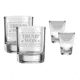 Old Southern Brass TRUMP WON 4 Piece Glass Set 2 whiskey glasses &amp; 2 shot glasses collectible set 0386593B, OSB-TRUMPWON-SET