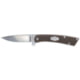 Old Timer Slim Folding Knife, 2.6in, 7Cr Stainless Steel, Drop Point Blade, Brown TPE Handle, Clam Pack, 1226419