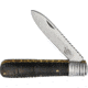 OldForge Barlow Grooved Buffalo Horn Folding Knife,3.125in,Stainless Steel,Standard Edge,Black,Buffalo Horn Handle OF009