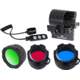 Olight M20S Hunting Set 1 with M20S Warrior - Red Green Blue Filter Kit - X-WM01 Magnetic Weapon Mount - and Three Key Remote Pressure Switch DIM, Black M20SHSHNTINGST1