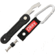 OMEGAKEY Key Organizer Lifesaver Black Fixed Blade Knife, Black, Composition Handle OMG02B