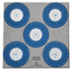 Oncore Targets 5 Spot Indoor Self-Healing Archery Target, Blue/White/Grey, Medium, ST-3