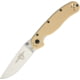 Ontario Knife 8828 RAT II Linerlock Folding Knife, 3in Satin D2 Tool Steel Drop Point, Desert Tan G10 Handle, 8828DT