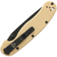 Ontario Knife 8830DT RAT II Linerlock D2 Folding Knife, 3in Black D2 Tool Steel Drop Point, Desert Tan G10 Handle, ON8830DT