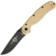 Ontario Knife 8830DT RAT II Linerlock D2 Folding Knife, 3in Black D2 Tool Steel Drop Point, Desert Tan G10 Handle, ON8830DT