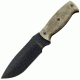 Ontario Knife Afghan Fixed Blade Knife, Black Micarta Handle, Black Blade, Plain OK9419BM