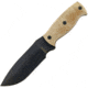 Ontario Knife Afghan Fixed Blade Knife, Tan Micarta Handle, Black Blade, Plain OK9419TM