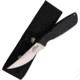 Ontario Knife Hunt Plus Caper Knife, 9.13in Overall, 4in Satin Finish Stainless Blade, Black Rubber Handle, Nylon Sheath, 9718SEC