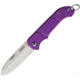 Ontario Knife OKC Traveler Folding Knife, 3in Closed, 2.25in Satin Stainless Blade, Purple Plastic Handle, 8901PUR