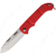 Ontario Knife OKC Traveler Folding Knife, 3in Closed, 2.25in Satin Stainless Blade, Red Plastic Handle, 8901RED