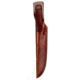 Ontario Knife Old Hickory Filet Knife, 6.4in Blade, Hardwood Handle, Leather Sheath, Small, 1275
