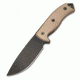Ontario Knife RAT-5 Fixed Blade Knife, Tan Canvas Micarta Handle, Cordura Sheath OK8627
