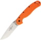 Ontario Knife RAT I Linerlock Folding Knife, 3.75" satin finish AUS-8 stainless blade, Orange G10 handle, 8848ORANGE G-10