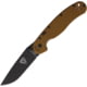 Ontario Knife RAT 1A Assisted Opening Folding Knives, 3.5in, AUS-8 Stainless Steel, Drop Point, G10 Tan Handle, 8871TN