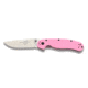 Ontario Knife Rat Model Ii Folder, 3in Aus 8 Stainless Steel Blade, Pink Frn Handle, 8862