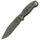 Ontario Knife RBS-6 Fixed Blade Knife, Black Micarta Handle, Gray Blade, Plain OK9444BM